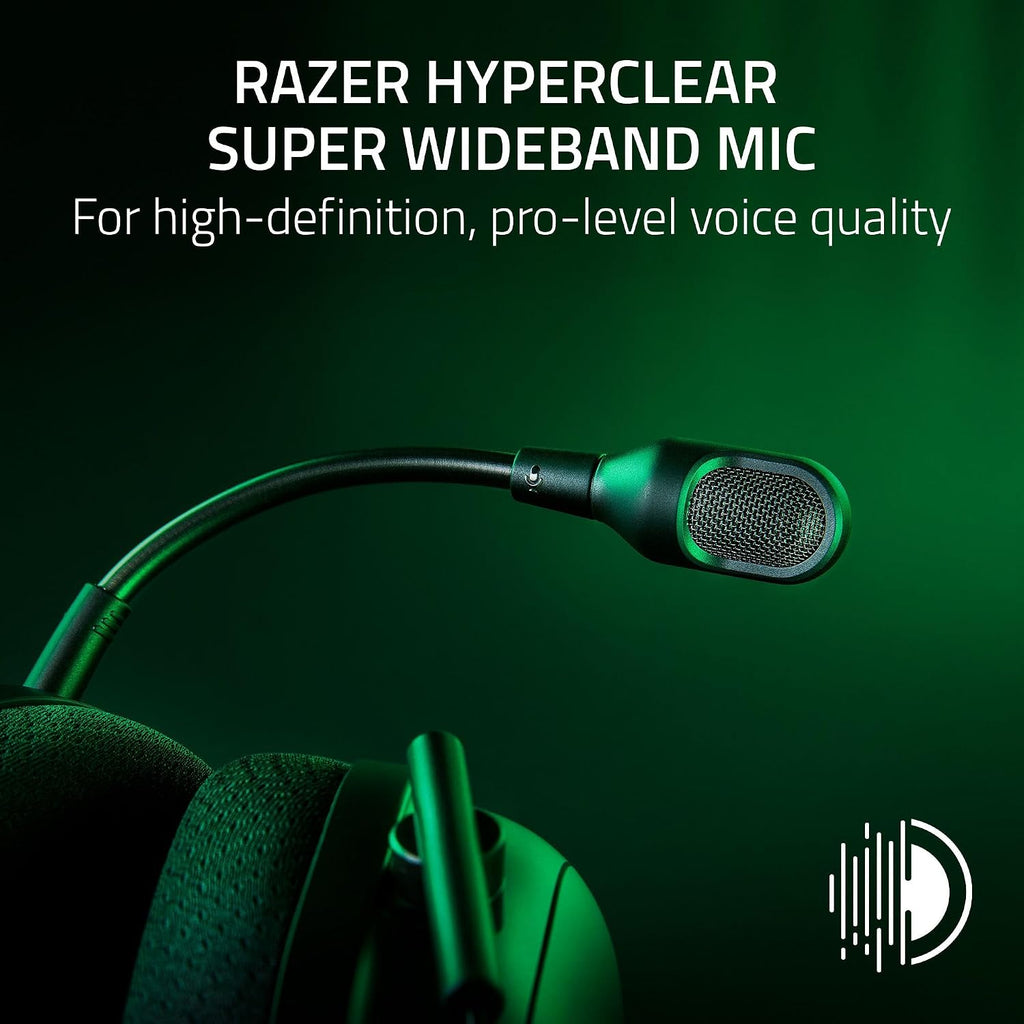 Razer BlackShark V2 Pro Wireless Xbox Gaming Headset: 50mm Drivers - Super Wideband Mic - Noise Isolating Earcups - for Xbox, PS5, Nintendo Switch 2, PC, Mac - Bluetooth, USB-C - 70hr Battery - Black