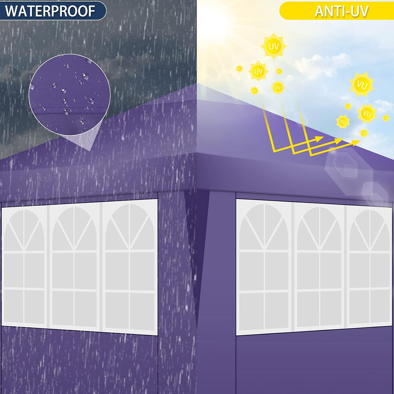 COBIZI Pop Up Canopy Tent,Light Purple