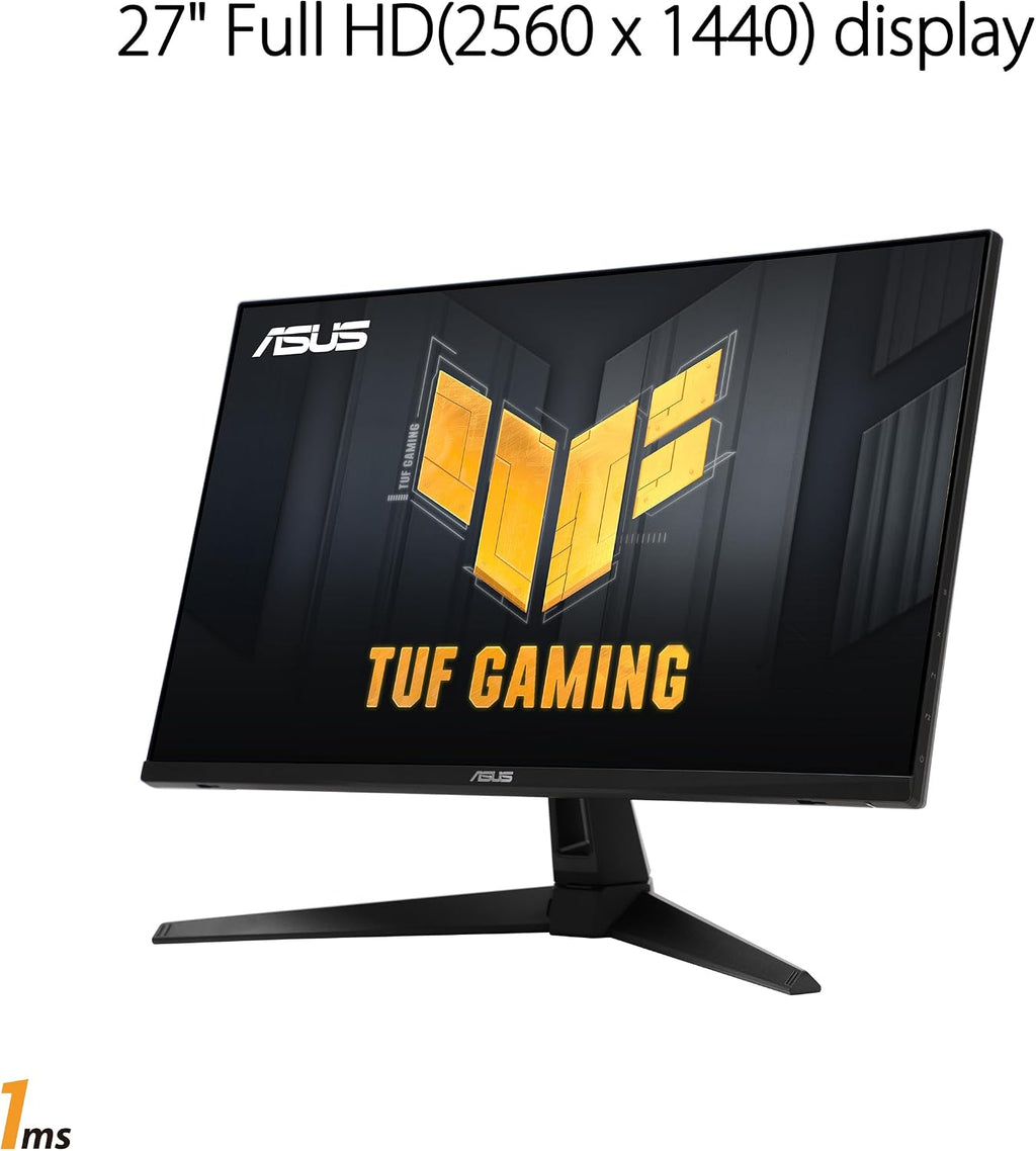 ASUS TUF Gaming 27' 1440P Gaming Monitor (VG27AQM1A) - QHD (2560 x 1440), 260Hz, 1ms, Fast IPS, Extreme Low Motion Blur Sync, Freesync Premium, G-SYNC Compatible, DisplayHDR400, 3 Year Warranty