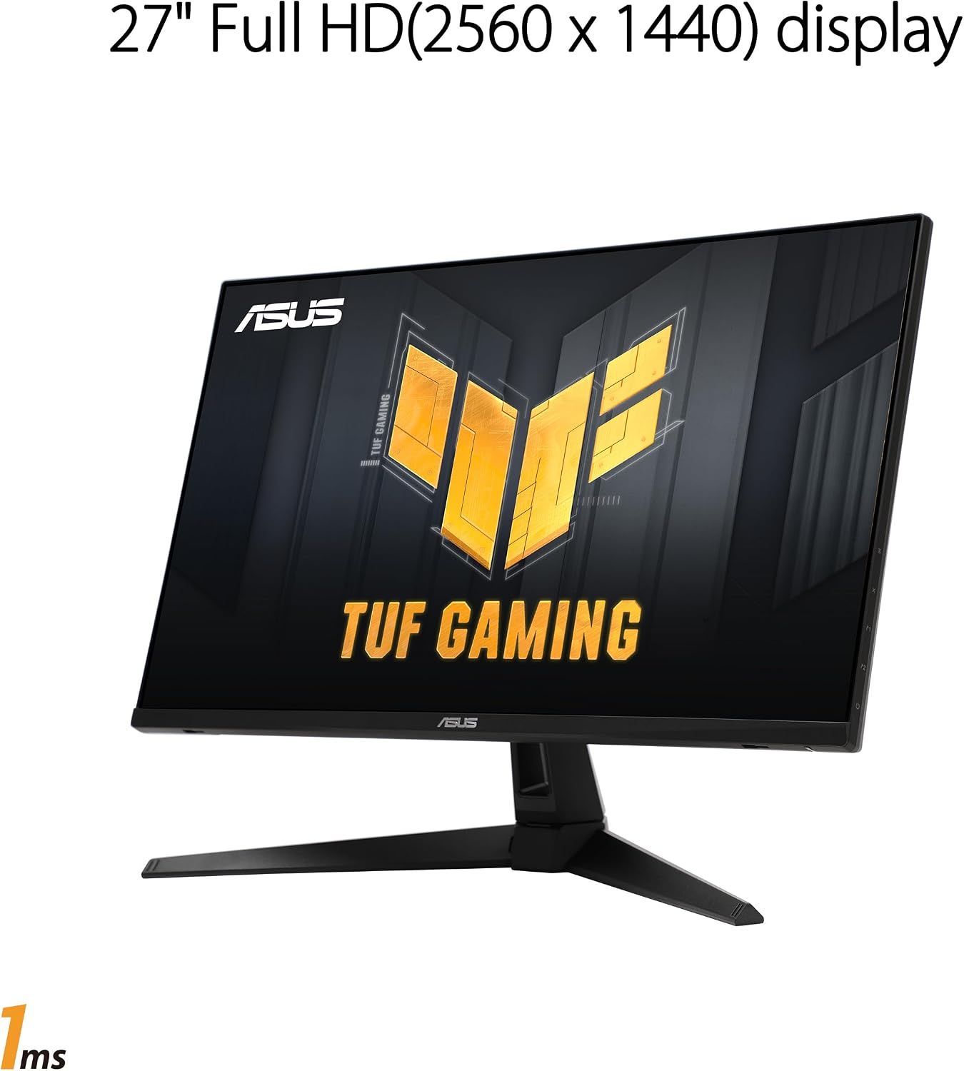 ASUS TUF Gaming 27' 1440P Gaming Monitor (VG27AQM1A) - QHD (2560 x 1440), 260Hz, 1ms, Fast IPS, Extreme Low Motion Blur Sync, Freesync Premium, G-SYNC Compatible, DisplayHDR400, 3 Year Warranty