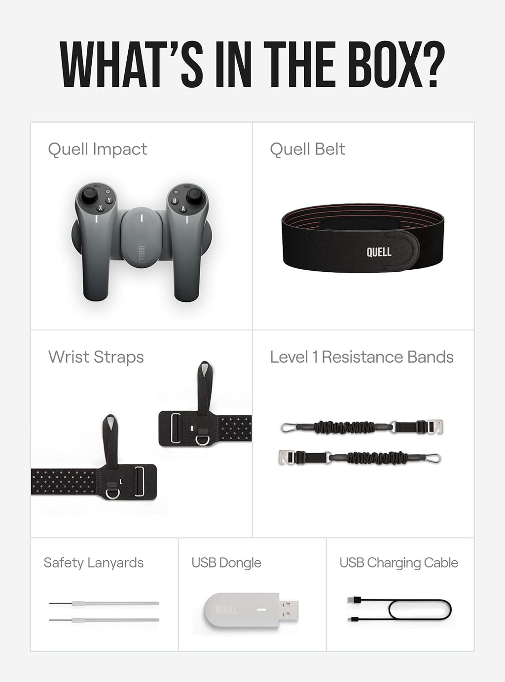 Quell Impact - Immersive Fitness Gaming Platform, high-intensity, resistance based, at-home workouts, high octane gameplay, motion tracking technology, fitness analytics (Medium)