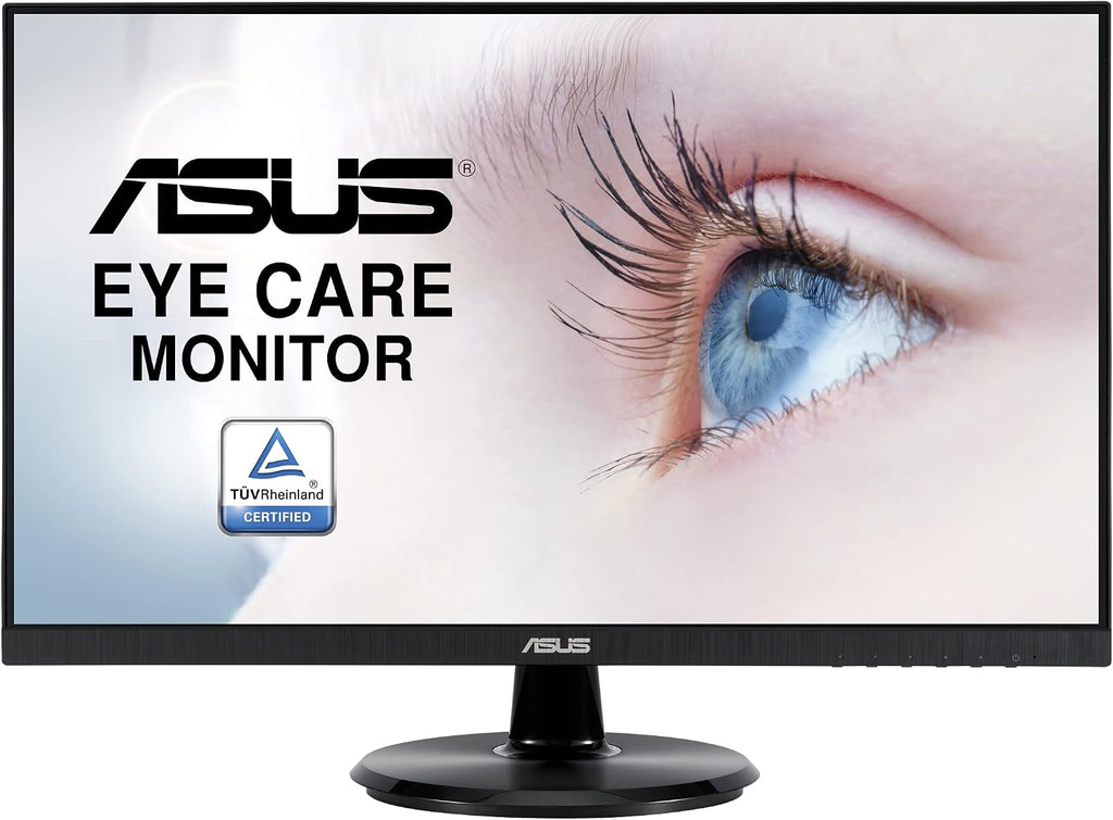 ASUS 23.8' 1080P Monitor (VA24DCP) - Full HD, IPS, 75Hz, USB-C 65W Power Delivery, Speakers, Adaptive-Sync/FreeSync, Low Blue Light, Flicker Free, VESA Mountable, Frameless, HDMI