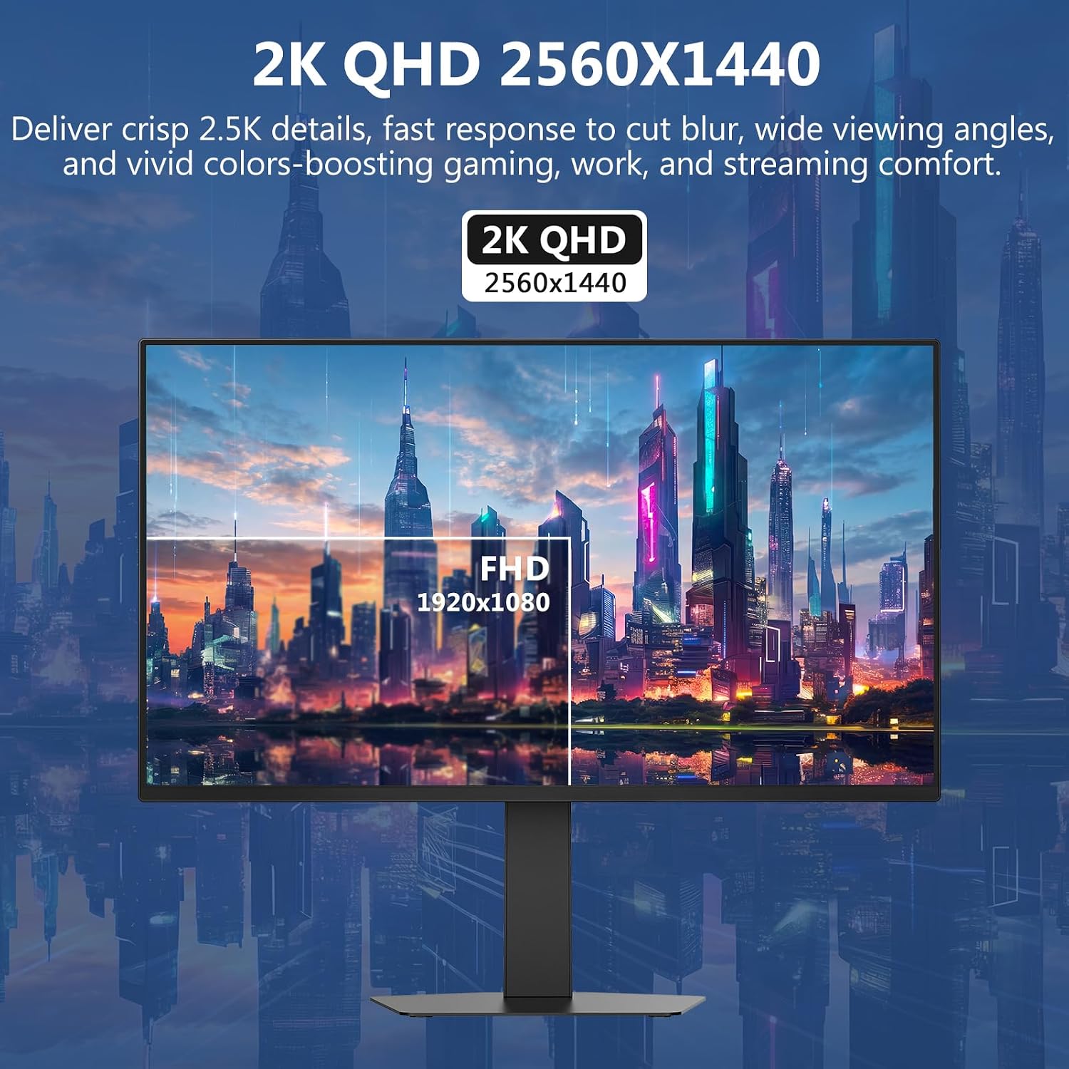 Z-Edge 27 inch OLED Gaming Monitor, 2K QHD 240Hz Monitor, 0.03ms GTG Computer Monitor, 1500000:1 Contrast Ratio, 120% sRGB, 1.07B Colors, X27 Frameless Bezel, Height Adjustable, DPx2, HDMI x2