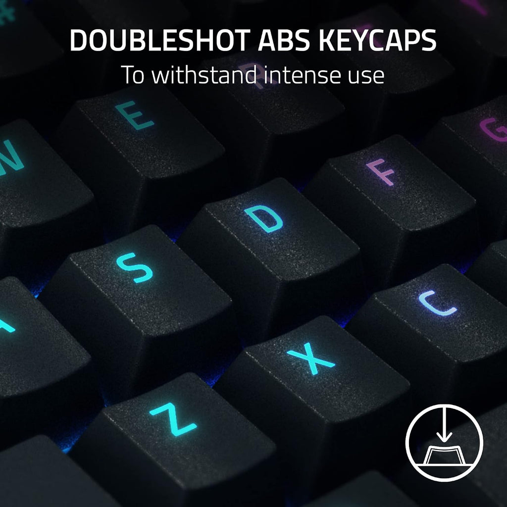 Razer BlackWidow V4 Pro Wired Gaming Keyboard: Yellow Switches - Linear & Silent - Chroma RGB - Black (Renewed)