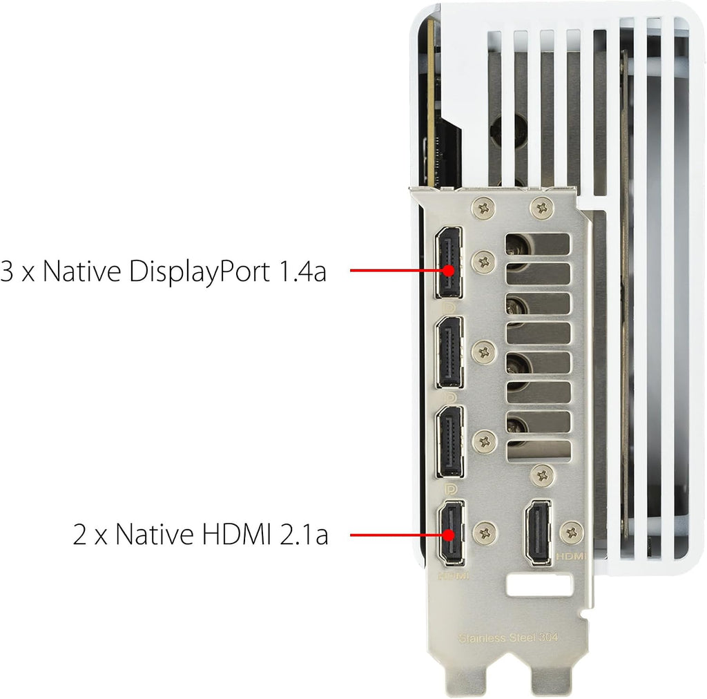 ASUS ROG Strix GeForce RTX™ 4080 Super White OC Edition Gaming Graphics Card (PCIe 4.0, 16GB GDDR6X, DLSS 3, HDMI 2.1a, DisplayPort 1.4a, Vapor Chamber, Power Sensing, Aura Sync)