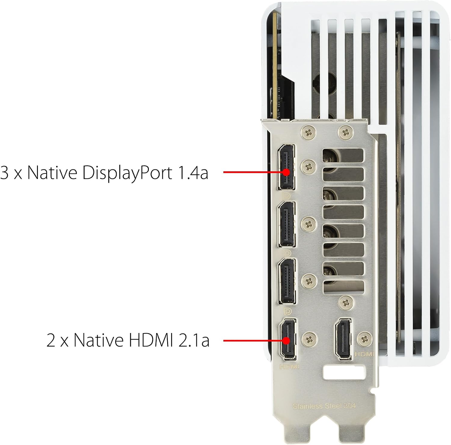 ASUS ROG Strix GeForce RTX™ 4080 Super White OC Edition Gaming Graphics Card (PCIe 4.0, 16GB GDDR6X, DLSS 3, HDMI 2.1a, DisplayPort 1.4a, Vapor Chamber, Power Sensing, Aura Sync)