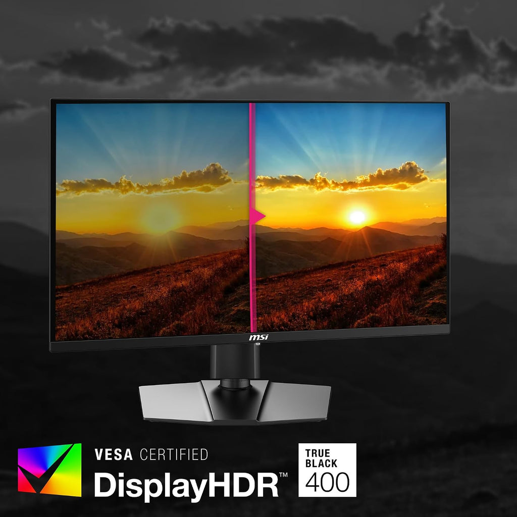 msi MPG 271QRX QD-OLED, 27 OLED Gaming Monitor, 2560 x 1440 (QHD), 0.03ms Response time, 360Hz, True Black HDR 400, HDMI, DP Port, USB Type C, Tilt, Height, Black
