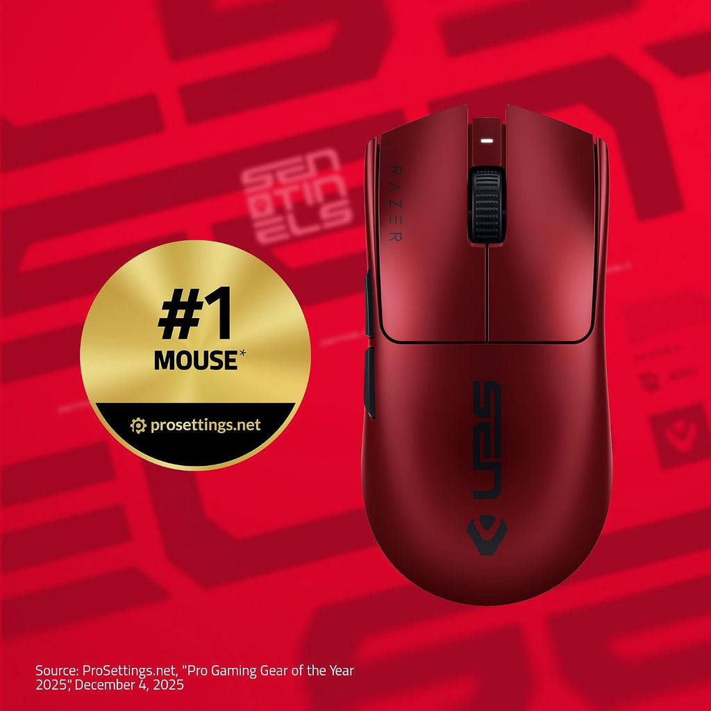 Razer Viper V3 Pro Wireless Esports Gaming Mouse: Symmetrical - 54g Lightweight - 8K Polling - 35K Optical Sensor - Gen3 Optical Switches - 8 Programmable Controls - 95 Hr Battery - Sentinels Edition