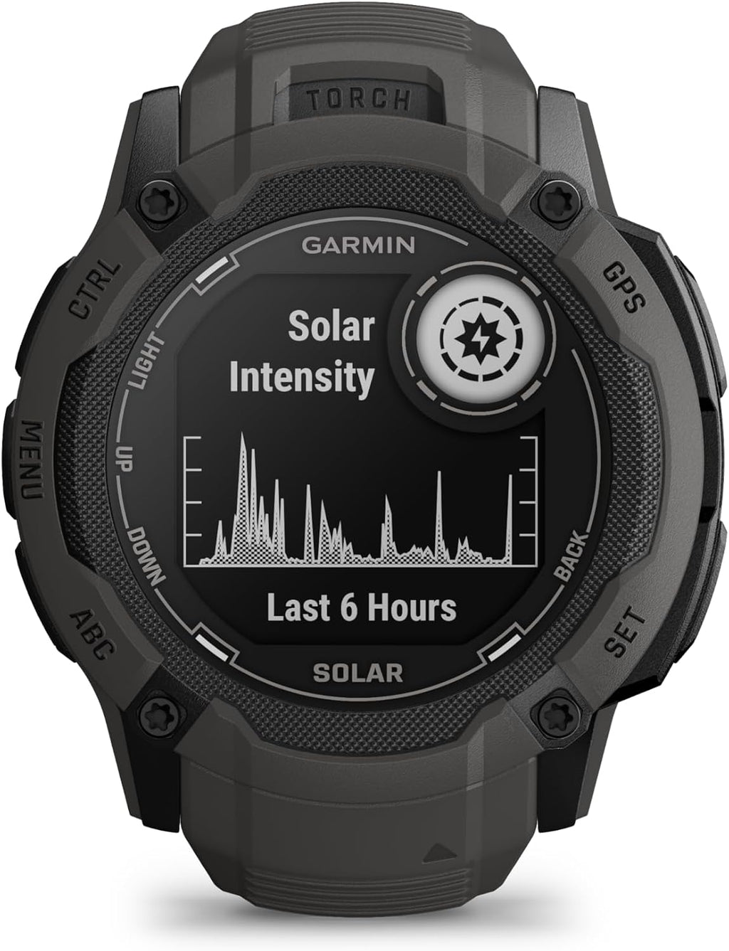 Garmin Instinct 2X Solar, Rugged GPS Smartwatch, Built-in Flashlight, Solar Charging Capability, Multi-Band GNSS, Graphite (Renewed)