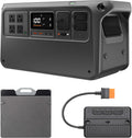 DJI Power 1000 V2 Portable Power Station, Foldable Solar Panel, 1024Wh LFP Battery, 2600W Stable Output, 0-80% in 37 Mins, Enhanced Safety, Ultra-Quiet, Camping, Blackout, RV