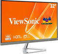ViewSonic VX3276-4K-MHD 32 Inch 4K Monitor, IPS Display with HDR10 and Eye Care Technology for Ultimate Home and Office Entertainment, Ultra-Thin Bezels, DisplayPort, and HDMI Inputs