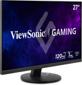 ViewSonic VX2716A 27 Inch 1080p Gaming Monitor, IPS Display with 120Hz and 1ms for Smooth Home Entertainment, DisplayPort, USB-C, and HDMI Inputs