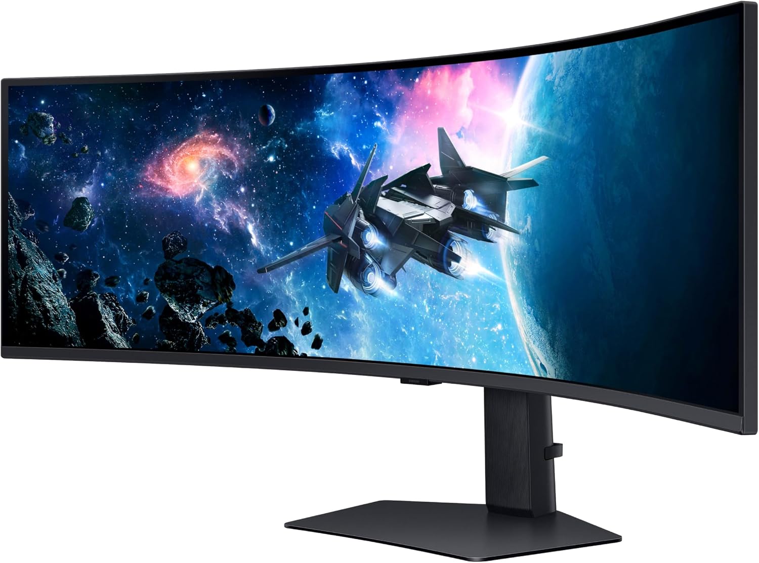 Samsung 49' Odyssey G9 Series DQHD 1000R Curved Gaming Monitor, 1ms(GtG), VESA DisplayHDR 1000, 240Hz, AMD FreeSync Premium Pro, Height Adjustable Stand, Ultrawide Screen, LS49CG954ENXZA, 2024