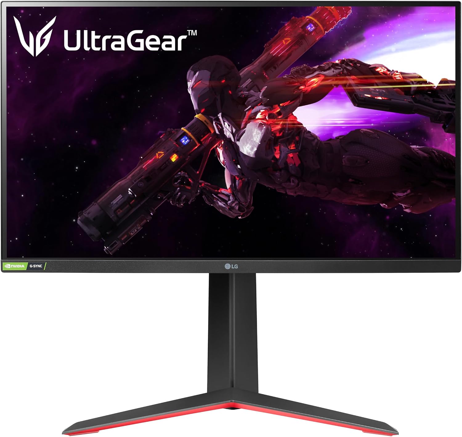 LG 27GP850-B Ultragear Gaming Monitor 27-Inch QHD (2560 x 1440) Nano IPS Display 1ms Response Time 165Hz Refresh Rate NVIDIA G-SYNC Compatible AMD FreeSync Premium Tilt/Height/Pivot Adjustable Stand