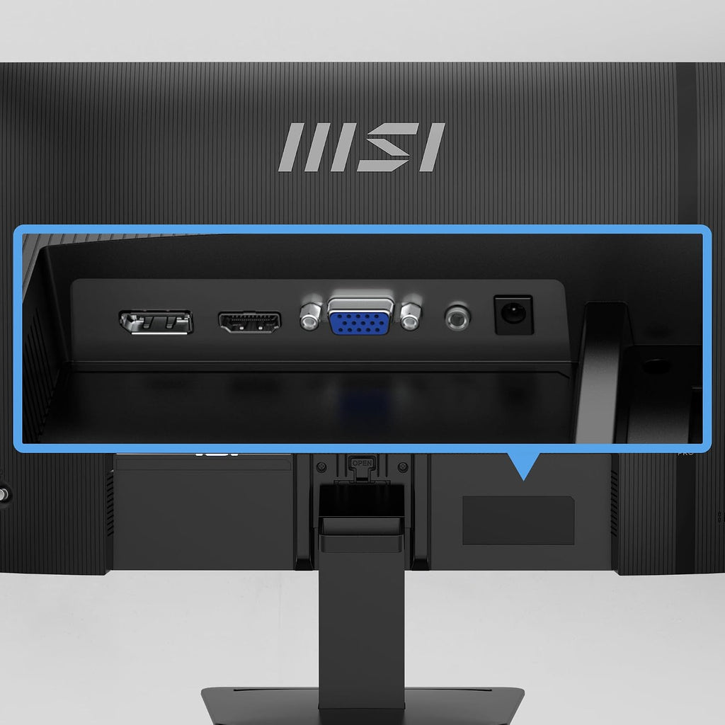 msi PRO MP273 E14A 27-inch IPS 1920 x 1080 (FHD) Gaming Office Monitor, 144Hz, Free-Sync, HDMI, DisplayPort, VGA Port, VESA Mountable, Tilt, Speaker, 4-Side Slim Bezel 1ms, Black