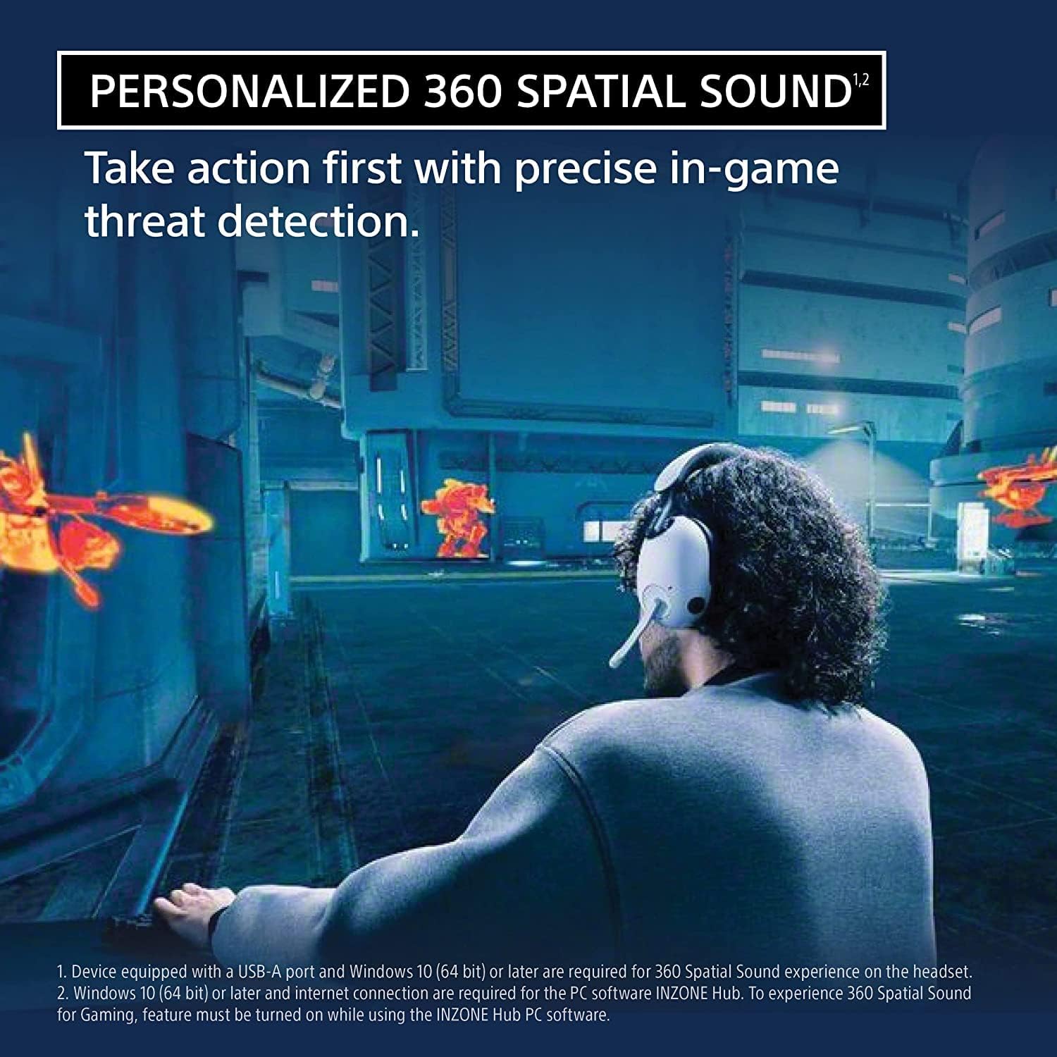 Sony INZONE H9 Wireless Noise Canceling Gaming Headset, Over-ear Headphones - WHG900N/W (Renewed)