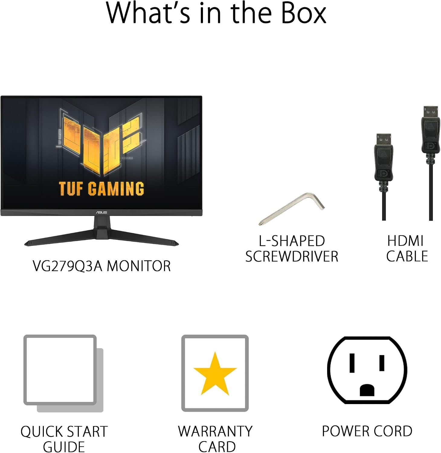 ASUS TUF Gaming 27' 1080P Monitor (VG279Q3A) – Full HD, 180Hz, 1ms, Fast IPS, Extreme Low Motion Blur Sync, FreeSync Premium, G-SYNC Compatible, Variable Overdrive, 99% sRGB, DisplayPort, HDMI