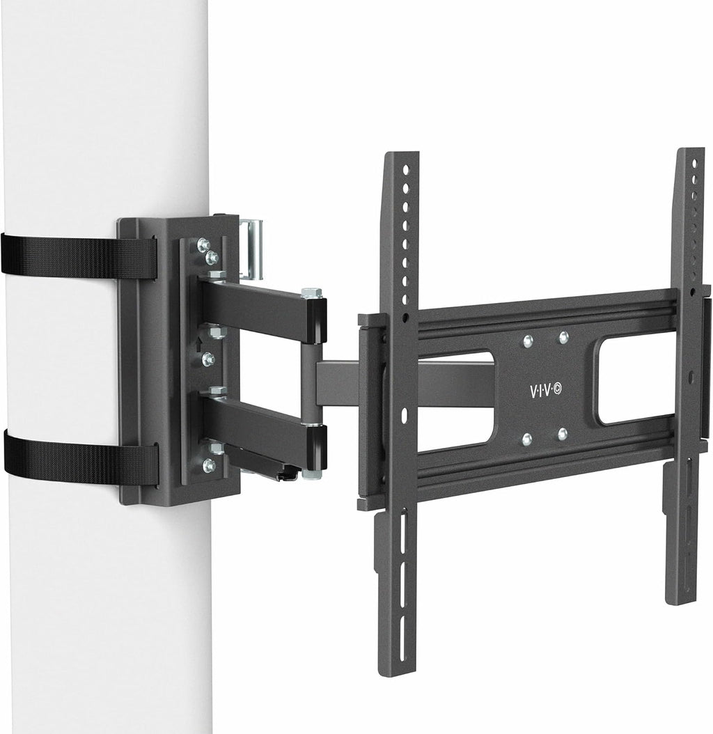VIVO Outdoor No Drill Full Motion Gazebo TV Mount for 32 to 85 inch Screens, Articulating Bracket Holds up to 110 lbs, VESA up to 400x400, Black, MOUNT-GTM70