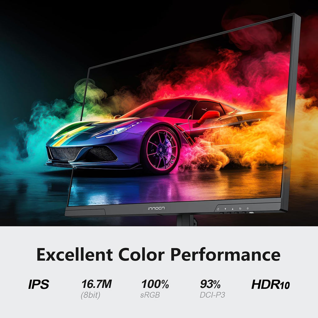 INNOCN 24.5 Inch Gaming Monitor 1440P 240Hz QHD 2K PC Desktop Gaming Screen Fast IPS HDMI 2.1 Display, DisplayPort, Built-in Speaker, 25G2S