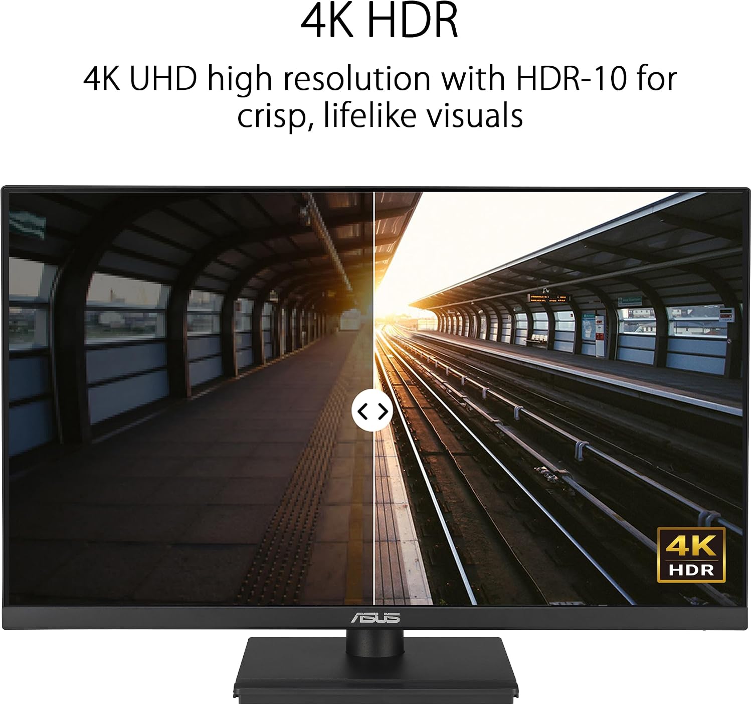 ASUS 27' 4K Business Monitor (VA27UCPS) - UHD (3840 x 2160), IPS, 99% sRGB, HDR-10, USB-C PD65W, USB Hub, Speakers, Eye Care, Ergonomic, VESA Wall Mountable, Green Sustainability, 3 yr Warranty