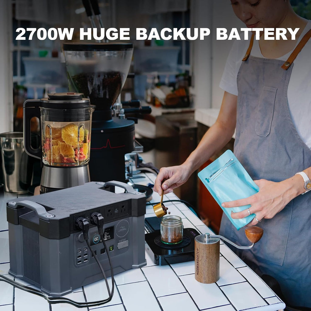 ALLPOWERS S2000 Pro Portable Power Station with SP039 Panel Included, 1451.6Wh MPPT Solar Generator 2400W with Portable Solar Panel 600W for Outdoor Camping Home Emergency