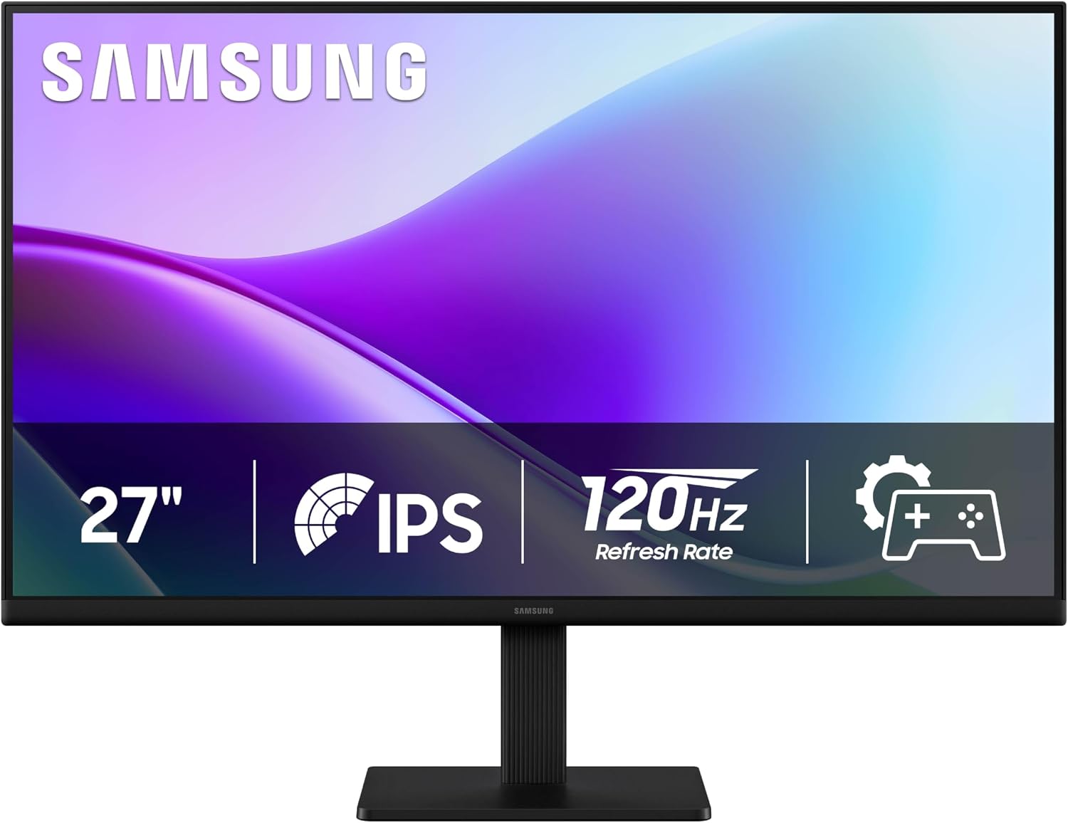 Samsung 27' S3 (S32GF) FHD High Resolution 120Hz Monitor with IPS Panel, Flicker Free, Eye Saver Mode, LS27F320GANXZA, 2025
