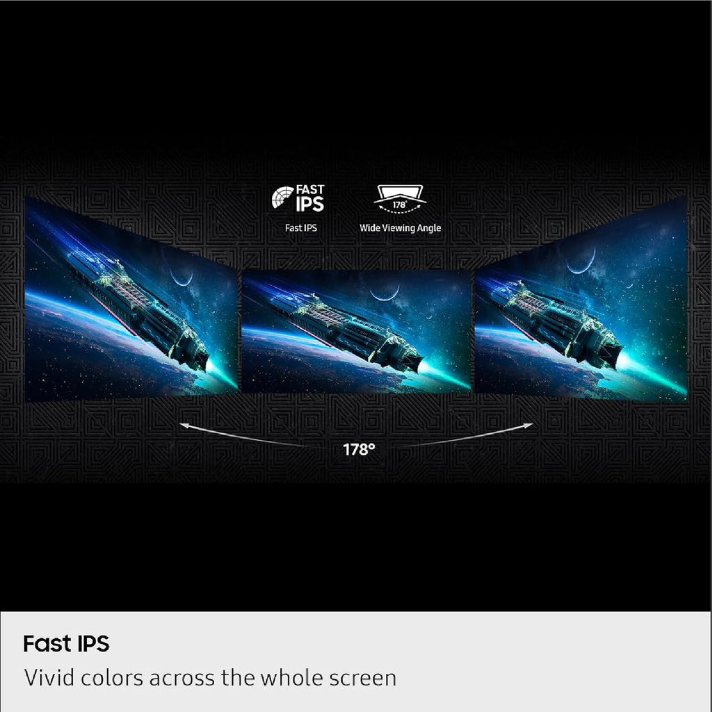 Samsung 27' Odyssey G5 G50F QHD Resolution Gaming Monitor, 180Hz Refresh Rate, Fast IPS Panel, HDR10, NVIDIA G-Sync Compatible, 1ms Response Time (GtG), AMD FreeSync™, Adjustable Stand, LS27FG502ENXZA