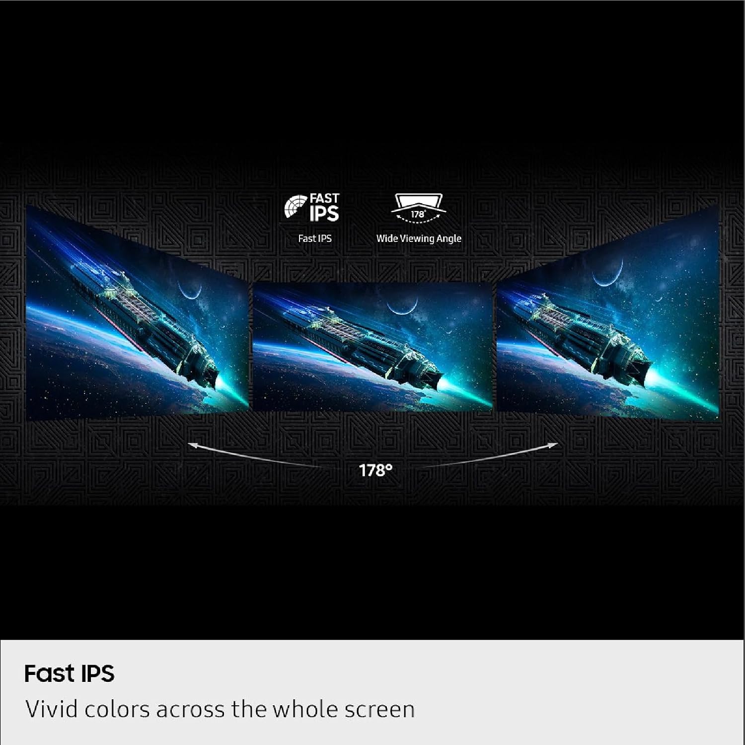 Samsung 27' Odyssey G5 G50F QHD Resolution Gaming Monitor, 180Hz Refresh Rate, Fast IPS Panel, HDR10, NVIDIA G-Sync Compatible, 1ms Response Time (GtG), AMD FreeSync™, Adjustable Stand, LS27FG502ENXZA