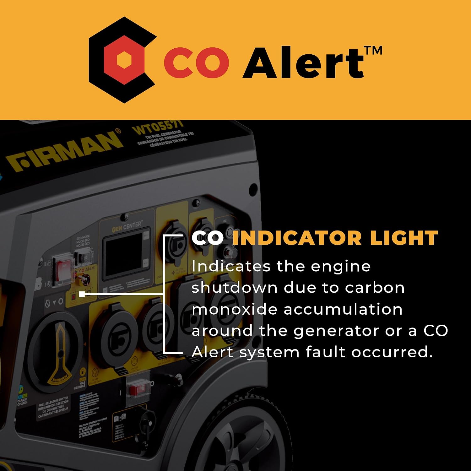 FIRMAN WT05571 Tri Fuel Inverter Portable Generator, 6850W Electric Start, Gas, Propane, Natural Gas Power, Whisper Series Quiet Operation, CO Alert Safety, RV Ready 120 240V Backup Generator