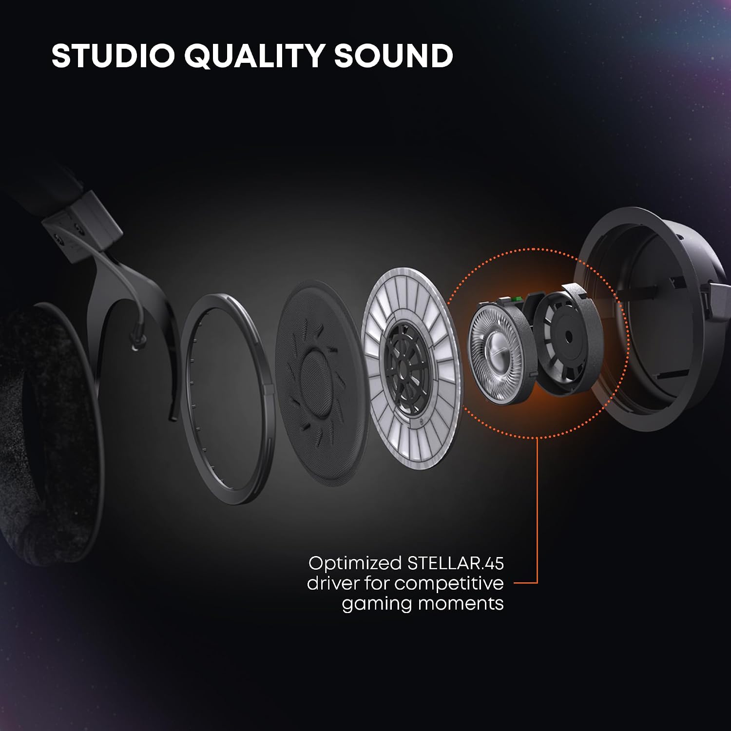 beyerdynamic MMX 330 Pro Open-Back Gaming Headset with Stellar.45 Driver and Condenser Microphone, Wired Gaming Headphone Suitable for PC, Gaming Console, PS, Switch. Handmade in Germany, Black