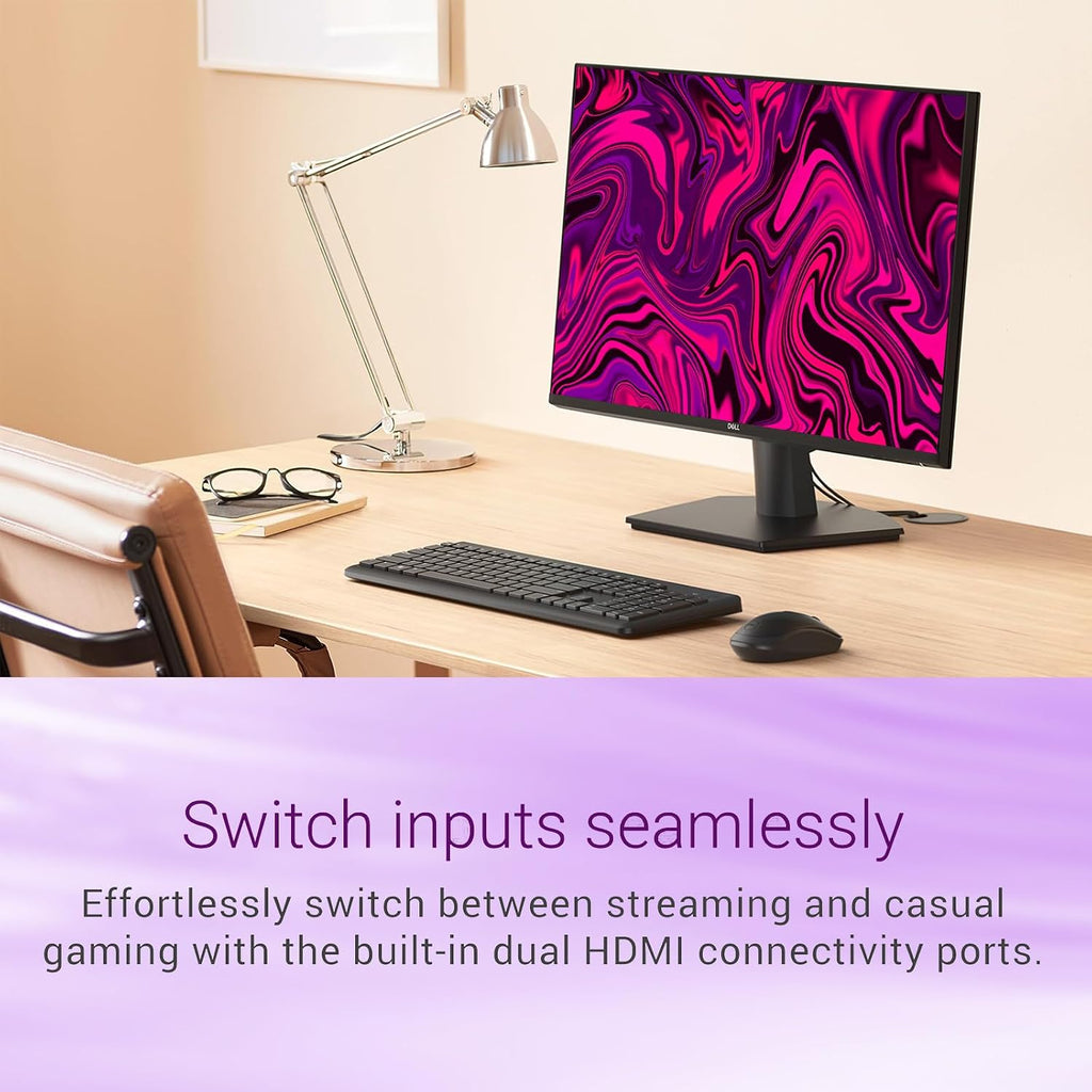 Dell S27 Series - 27' FHD Monitor - IPS 144Hz Refresh Rate - AMD FreeSync - VESA, 16:9 Monitor, 1000 : 1 Contrast Ratio, 1ms MPRT Grey-to-Grey Response Time, Low Blue Light, 2 x HDMI, Black