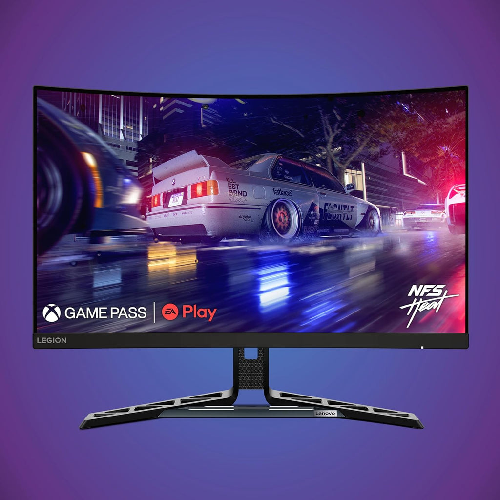 Lenovo Legion R27fc-30 Gaming Monitor, 27' FHD Curved, 280Hz, 0.5ms MPRT, AMD FreeSync, VESA Adaptive Sync, Lift/Tilt/Pivot/Swivel Stand, HDMI 2.1 and DisplayPort 1.4, 350 nits, Raven Black