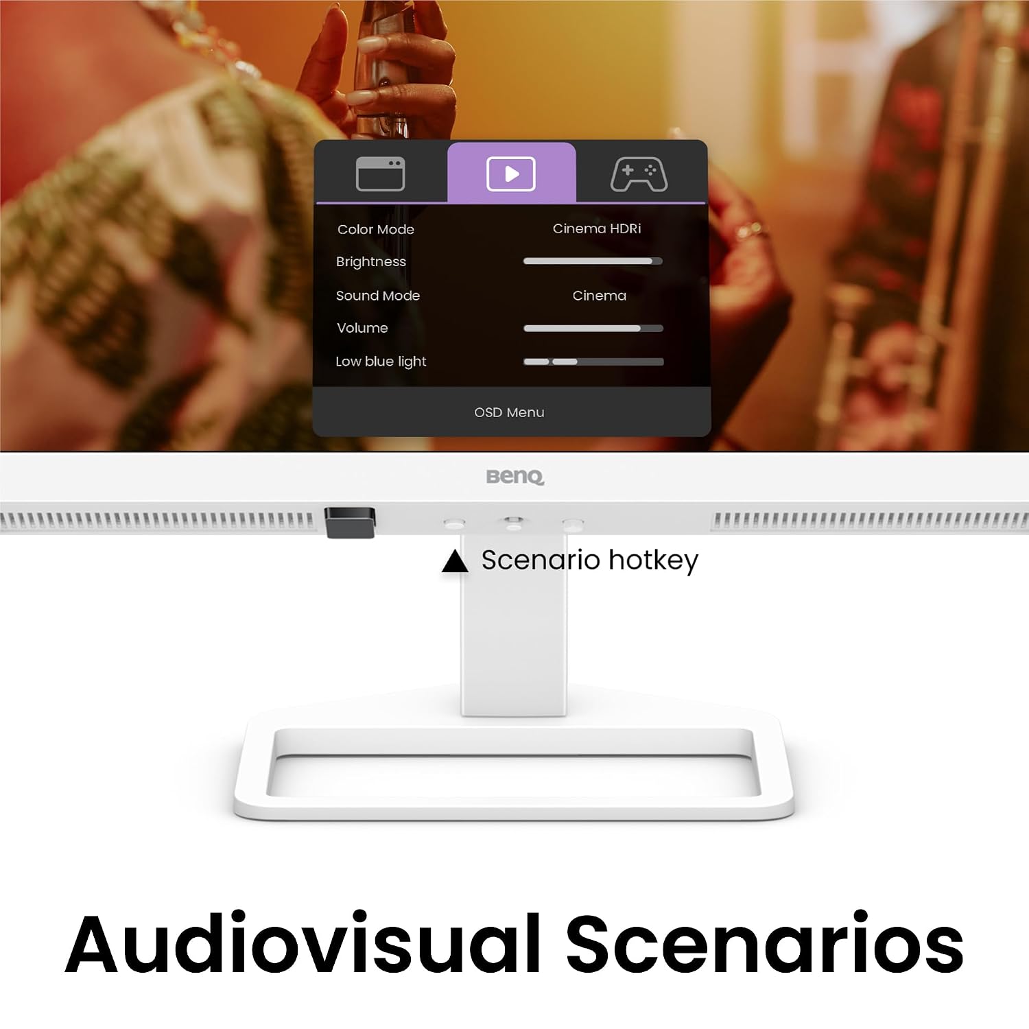 BenQ EW3290U 32' 4K 3840x2160 with 98% P3 Color Coverage, Exclusive AI Contrast, Built-in 2.1 Channel Speakers with woofer, 1 USB Type-C, 3 HDMI Ports, Ergonomic Design, and Eye-Care Technology