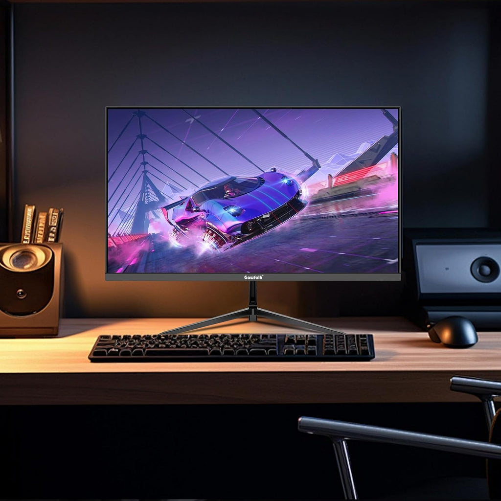 Gawfolk 27 inch 2K QHD(2560×1440) PC Screen, 165Hz Gaming Monitor, 1ms Without Bezel, FreeSync,98% sRGB, 178° Wide Viewing Angle,Display 1.4、Port HDMI2.0, Wall Mount Compatible 75 * 75MM- Black