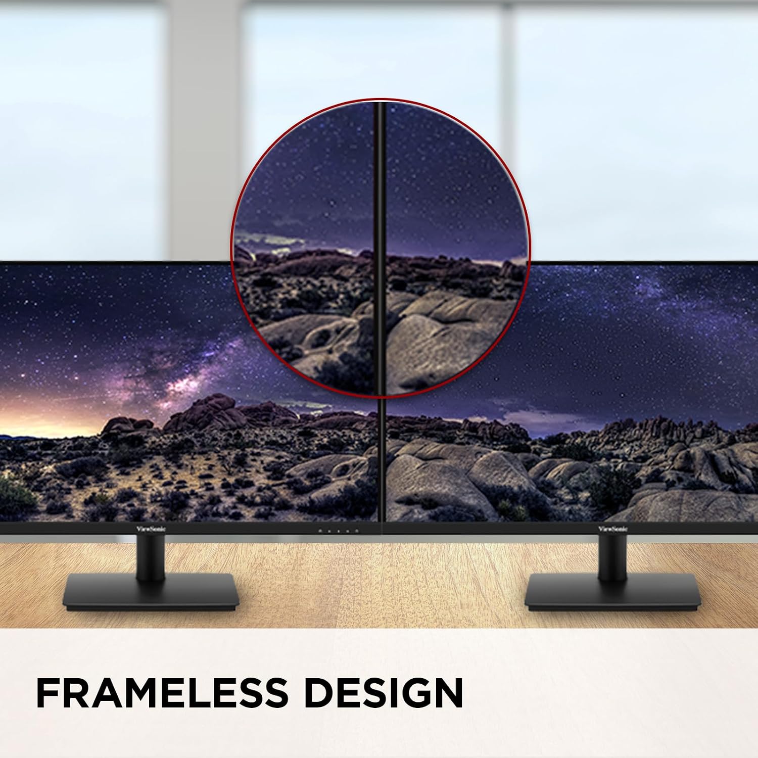 ViewSonic VS2747-H 27 Inch 1080p Monitor, IPS Display with 100Hz for Productive Home and Office Spaces, Eye Care Technology, Thin Bezels, HDMI, and VGA Inputs
