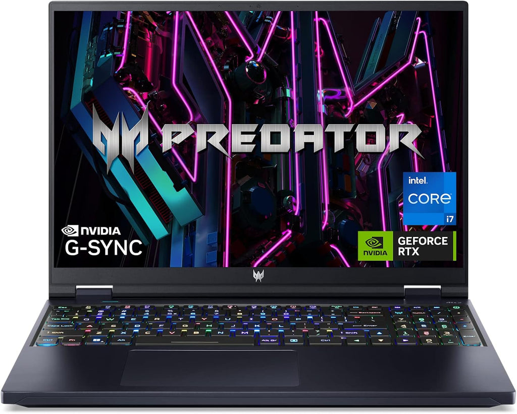 Acer Predator Helios 16 Gaming Laptop | 13th Gen Intel Core i7-13700HX | NVIDIA GeForce RTX 4060 | 16' 2560 x 1600 165Hz G-SYNC Display | 16GB DDR5 | 1TB Gen 4 SSD | Killer Wi-Fi 6E | PH16-71-74UU