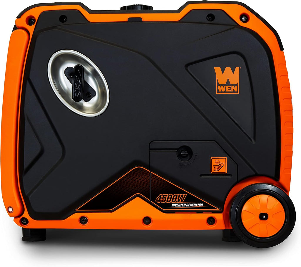 WEN 56455i Super Quiet 4500-Watt RV-Ready Portable Inverter Generator with Fuel Shut-Off and Electric Start Black