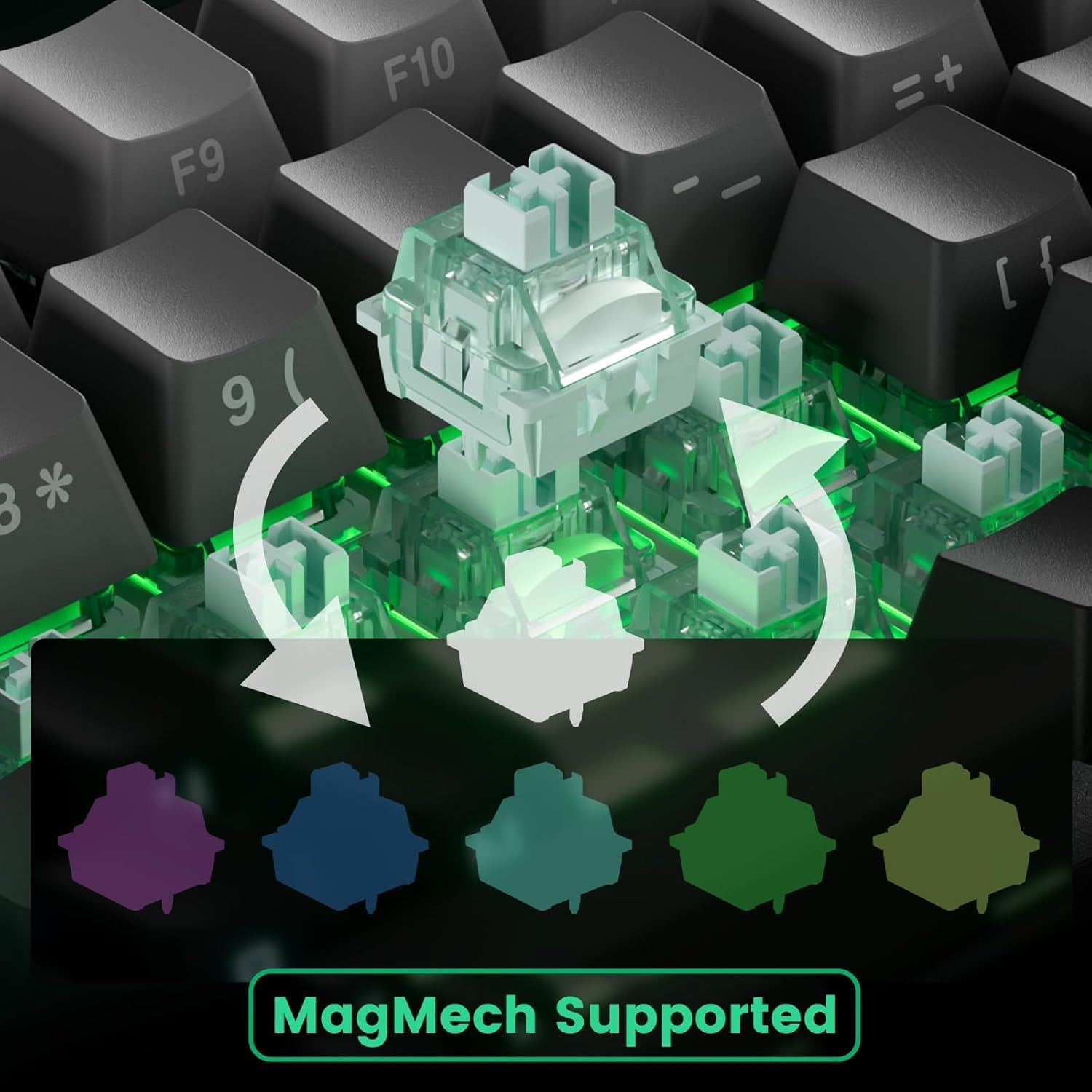 MONSGEEK M1 V5 TMR Rapid Trigger 32k Scanning Rate Gaming Keyboard Quick Release Aluminum Mechanical Keyboard SP Gradient AstroAim Magnetic Switch