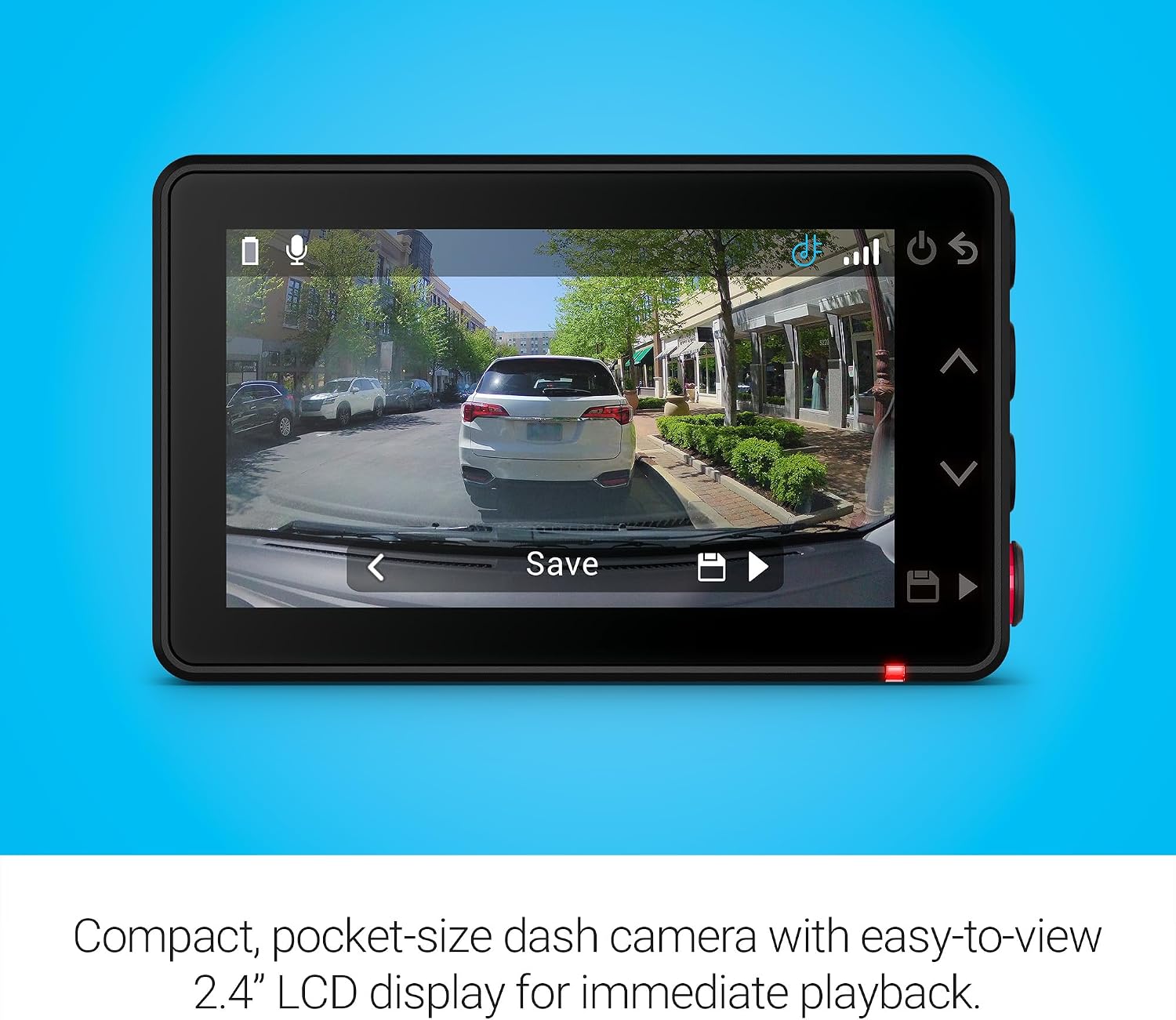 Garmin Dash Cam™ X210, Compact 1440p HD Dash Cam with a 140-degree Field of View, Built in Clarity™ Polarizer, Voice Controlled, GPS, 2.4' Display, Automatic Recording