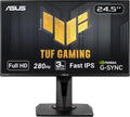 ASUS TUF Gaming VG259QM 24.5' Monitor, 1080P Full HD (1920 x 1080), Fast IPS, 280Hz, G-SYNC Compatible, Extreme Low Motion Blur Sync,1ms, DisplayHDR 400, Eye Care, DisplayPort HDMI Black