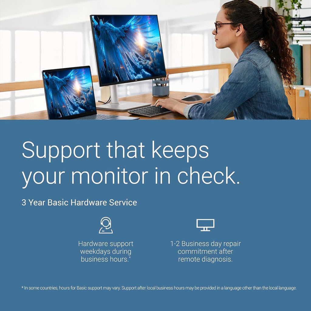 Dell G24 Series Gaming Monitor - 24' FHD (1920x1080) 240 Hz 16:9 Display, 0.5ms Response time, 99% RGB Display AMD FreeSync, 2X HDMI, Anti Glare, DisplayPort 1.4, Tilt Adjustable - Black