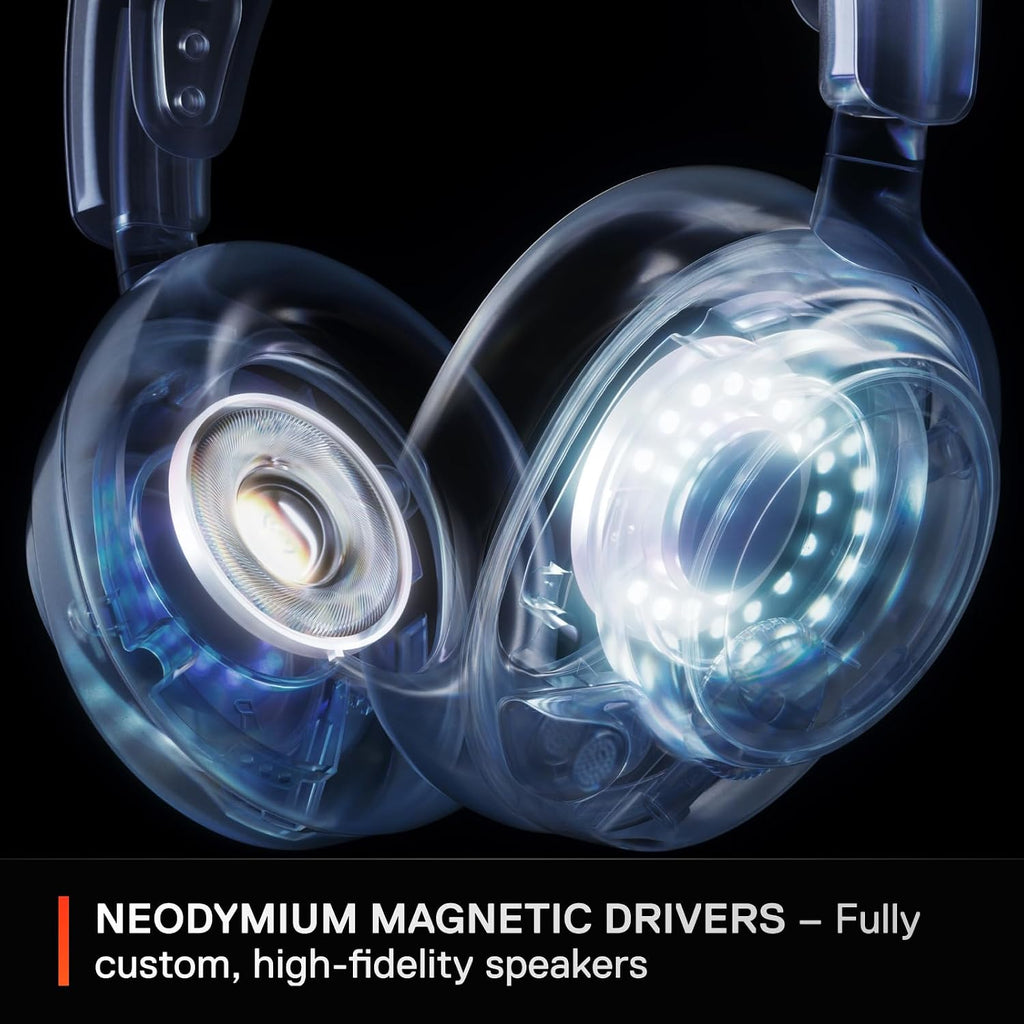 SteelSeries Arctis Nova 7X Wireless Multi-Platform Gaming Headset — Neodymium Magnetic Drivers — 2.4GHz+Bluetooth — 38Hr USB-C Battery — AI Mic — Xbox Series X|S, PC, PS5, Switch, VR, Mobile - White