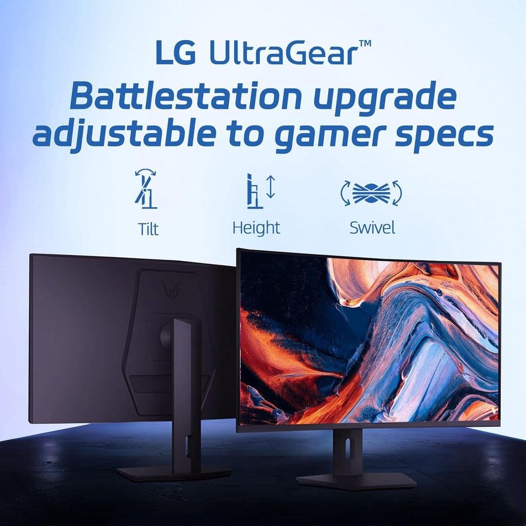 LG 32' Curved Monitor, QHD 1440p VA Panel, 180Hz, 1ms GtG, 1000R Deep Curvature, AMD FreeSync Compatible, HDR10, sRGB 99% Color, HDMI x2, DisplayPort x1, Height Tilt Swivel Adjustable Stand