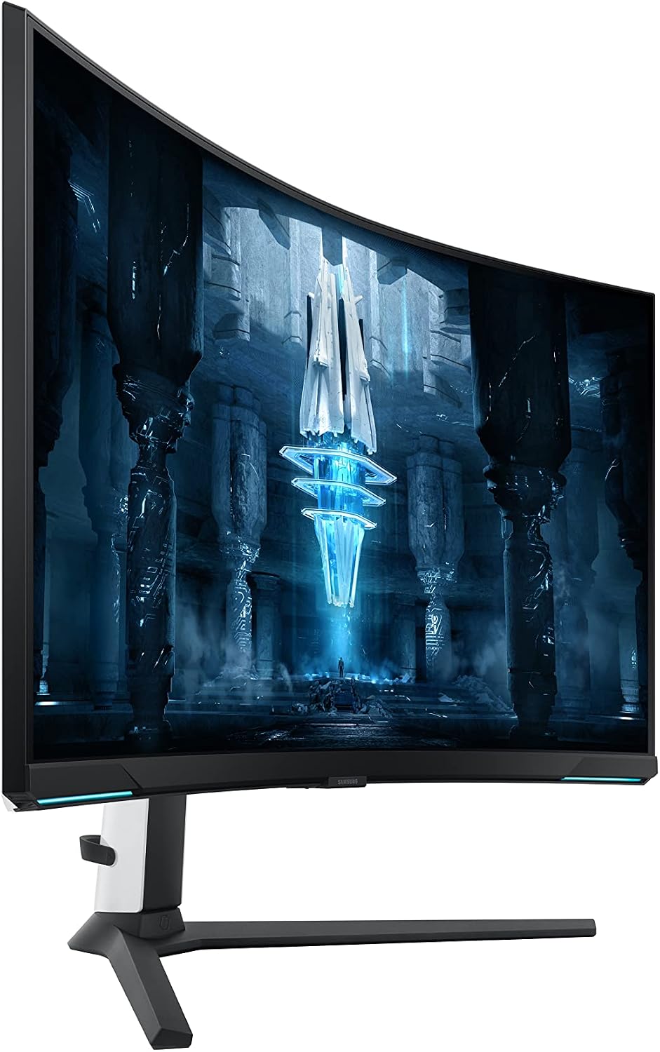Samsung 2022 32'' Odyssey Neo G8 4K UHD 165Hz 1ms G-Sync 1000R Curved Gaming Monitor, Quantum HDR2000, AMD FreeSync Premium Pro, Ultrawide Game View, DisplayPort, HDMI, Black (Renewed)