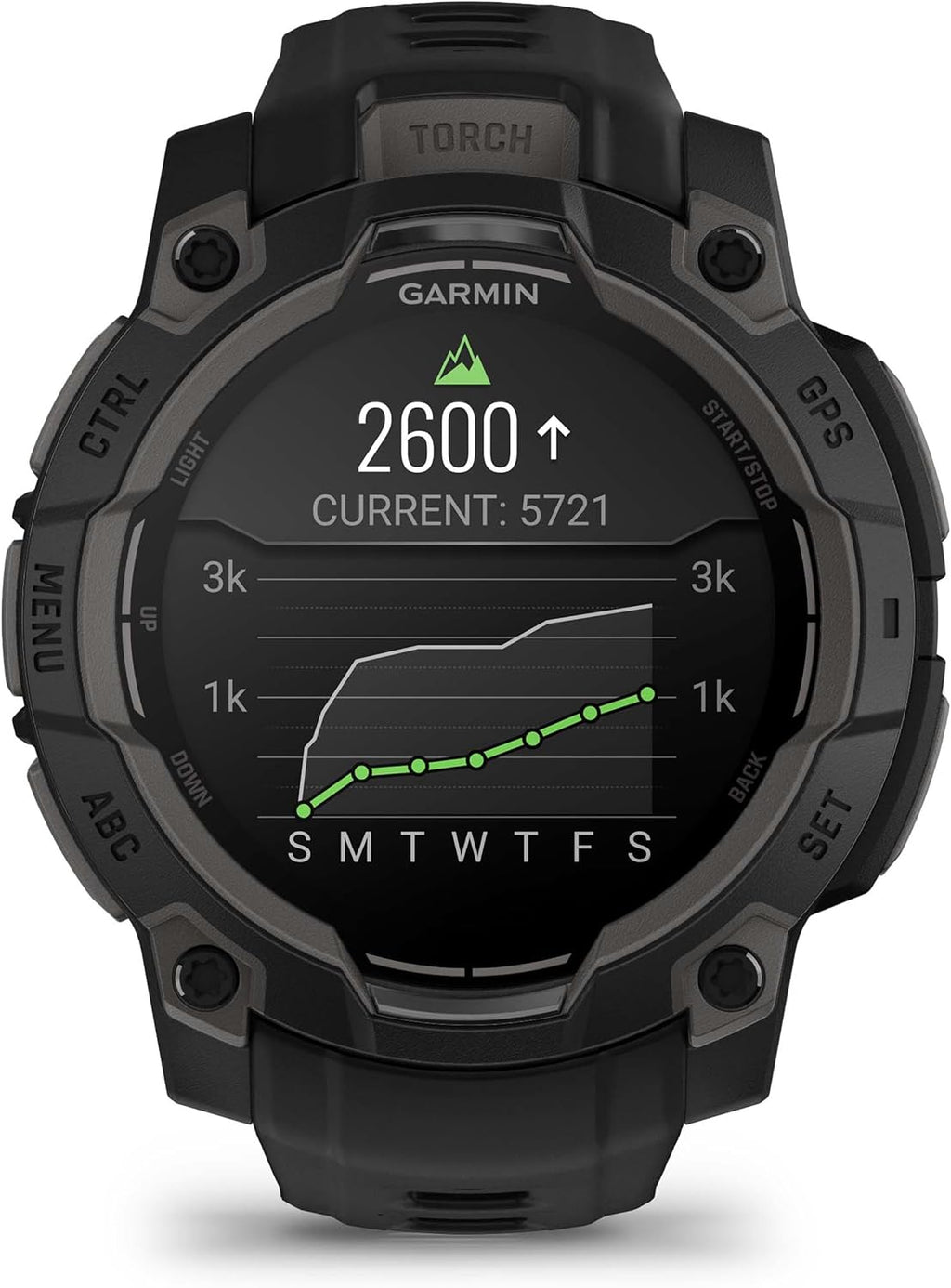 PlayBetter Garmin Instinct 3 45mm (Black) AMOLED Rugged Outdoor GPS Smartwatch Bundle - Metal Reinforced Bezel, Built-in Flashlight, Long Battery Life Portable Charger & HD Screen Protectors