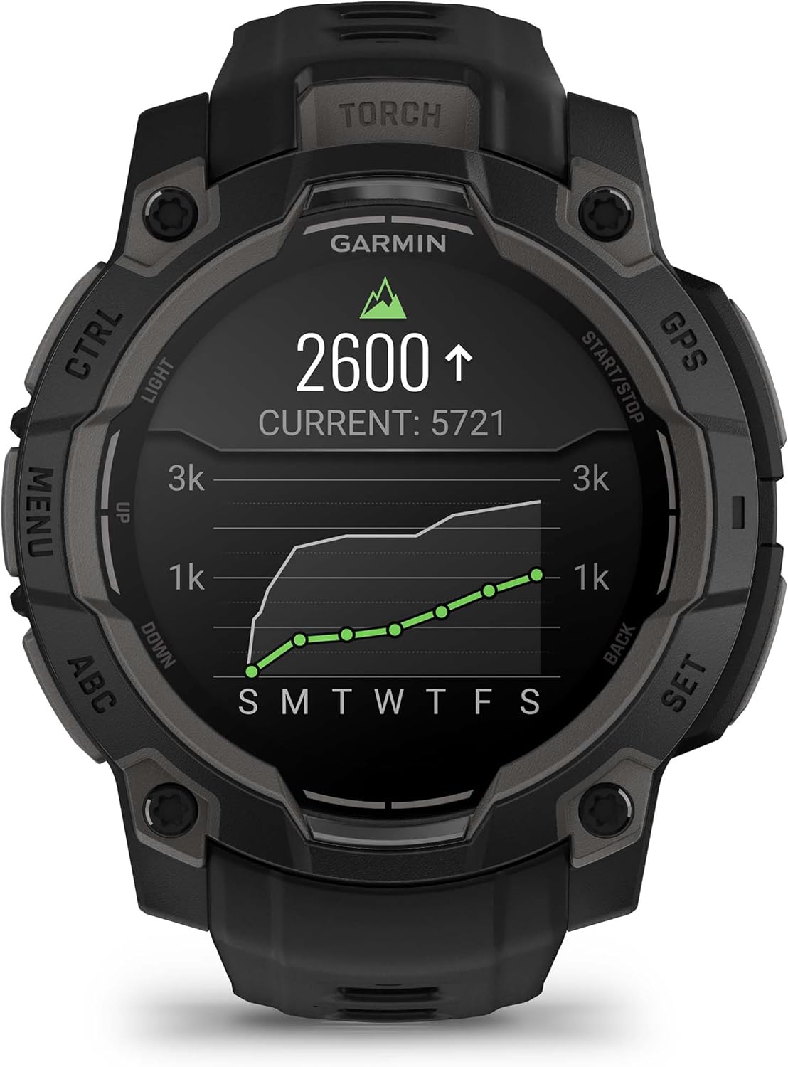PlayBetter Garmin Instinct 3 45mm (Black) AMOLED Rugged Outdoor GPS Smartwatch Bundle - Metal Reinforced Bezel, Built-in Flashlight, Long Battery Life Portable Charger & HD Screen Protectors