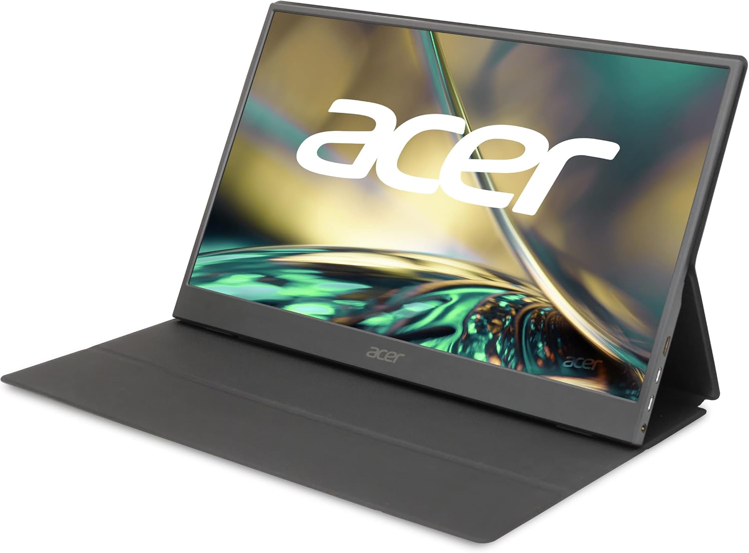 acer Portable Monitor PM161Q Abmiuuzx 15.6' Full HD 1920 x 1080 IPS Ultra Slim Design Premium Cover I External Monitor for Laptop PC Mac I 2 x USB 3.1 Type-C Ports, 1 x Mini HDMI, 1 x Micro USB
