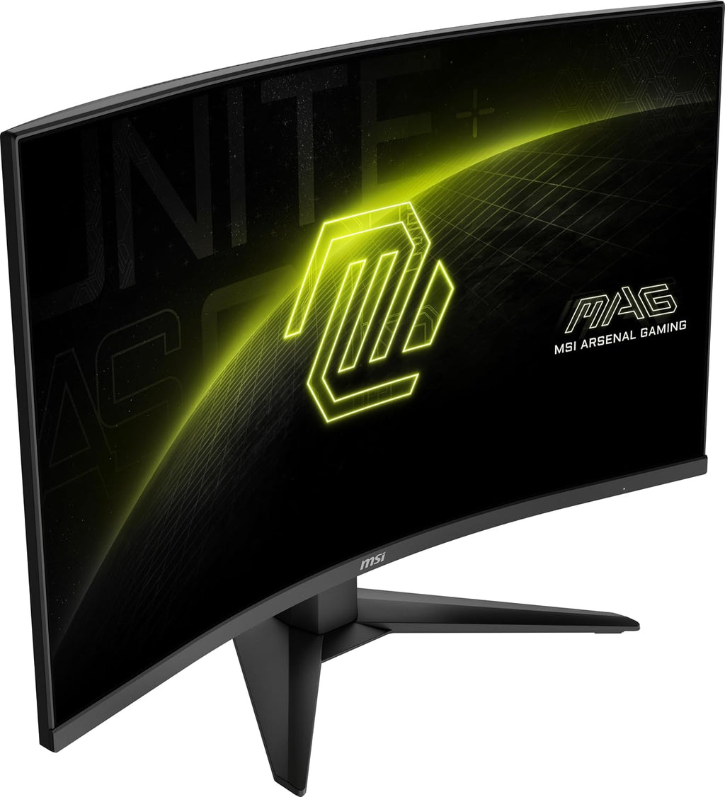 msi MAG 325CQF 32-inch 2560 x 1440 (QHD) Gaming Monitor, 180Hz, Adaptive-Sync, HDMI, DisplayPort, VESA Mountable, Tilt, Height Adjustable, Speaker, 0.5ms, Black