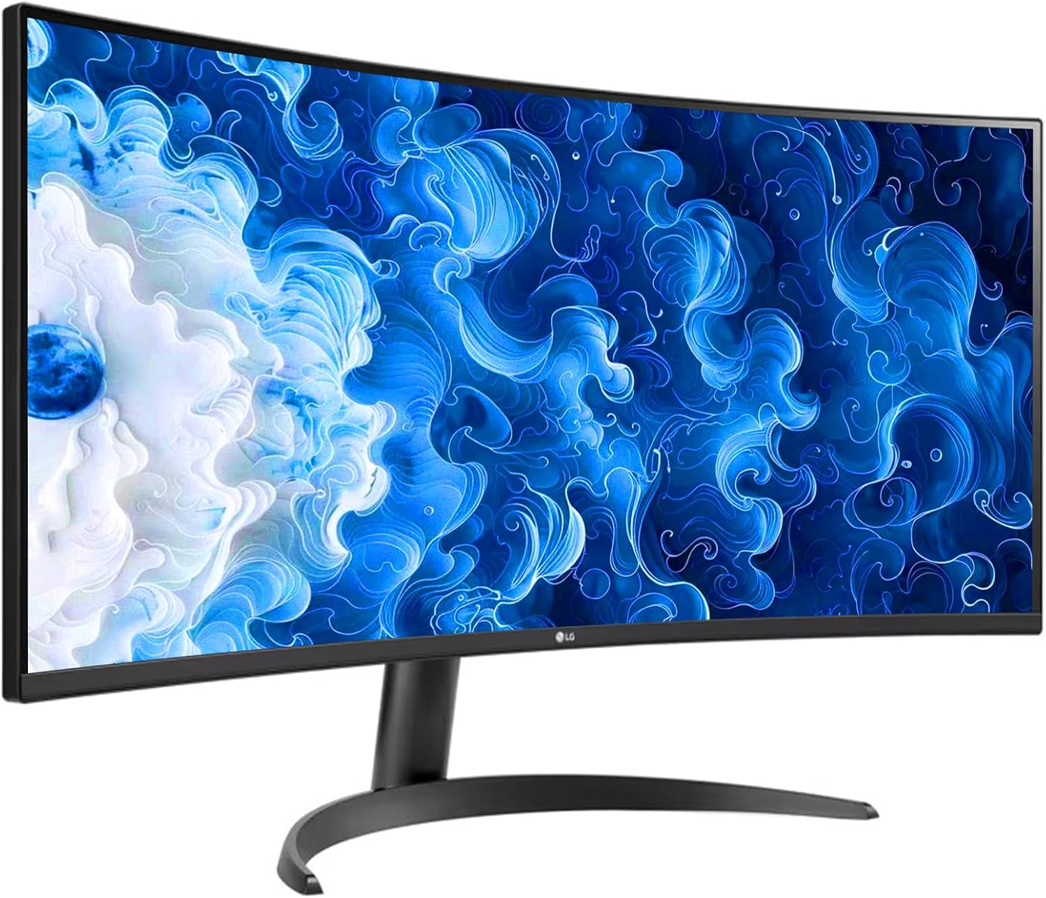 LG 34 Inch UltraWide Monitor, WQHD (3440x1440) Curved Display, 100Hz, sRGB 99%, HDR10, Black Stabilizer, Dynamic Action Sync, PBP, Auto Input Switch, Dual Controller, 1 x DisplayPort, 2 x HDMI, Black