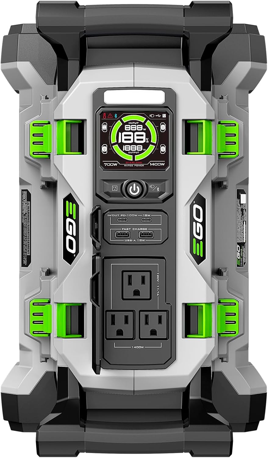 EGO POWER+ Portable Power Station, 1400W, Inverter Generator for Home and Outdoor, Compatible with all EGO Batteries, Batteries Not Included - PST1400